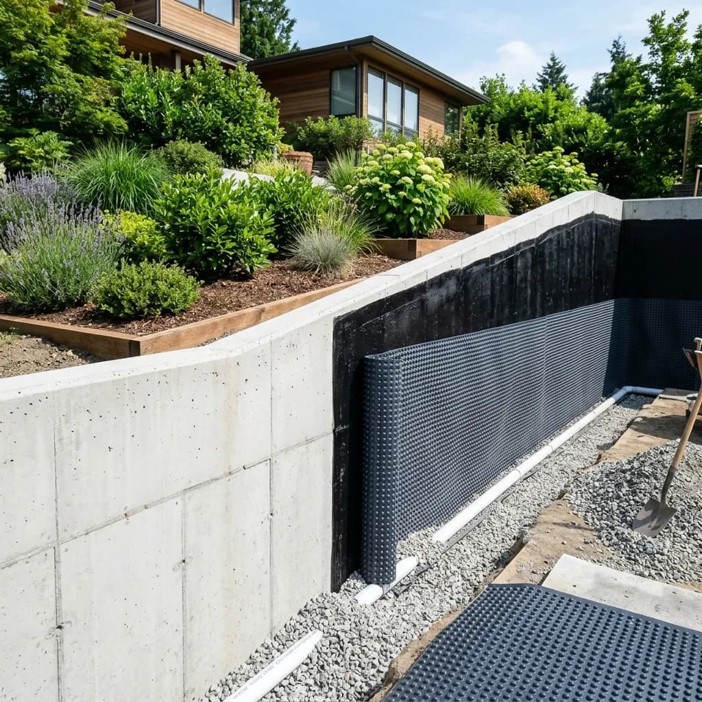 Retaining & Dincel Wall Waterproofing