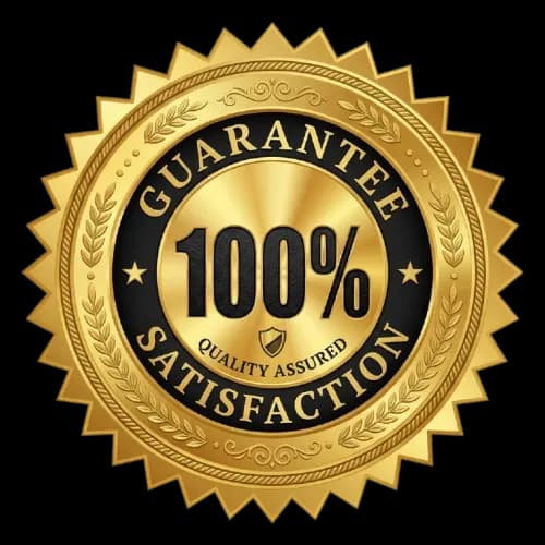 100% Satisfaction Guaranteed Seal