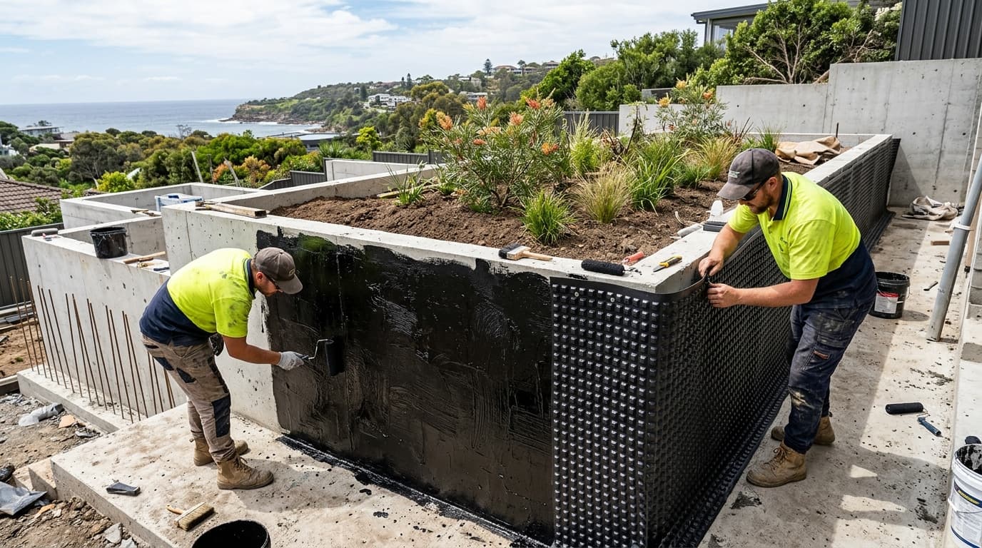 Planter Box & Retaining Wall Waterproofing: Root Barriers & Drainage